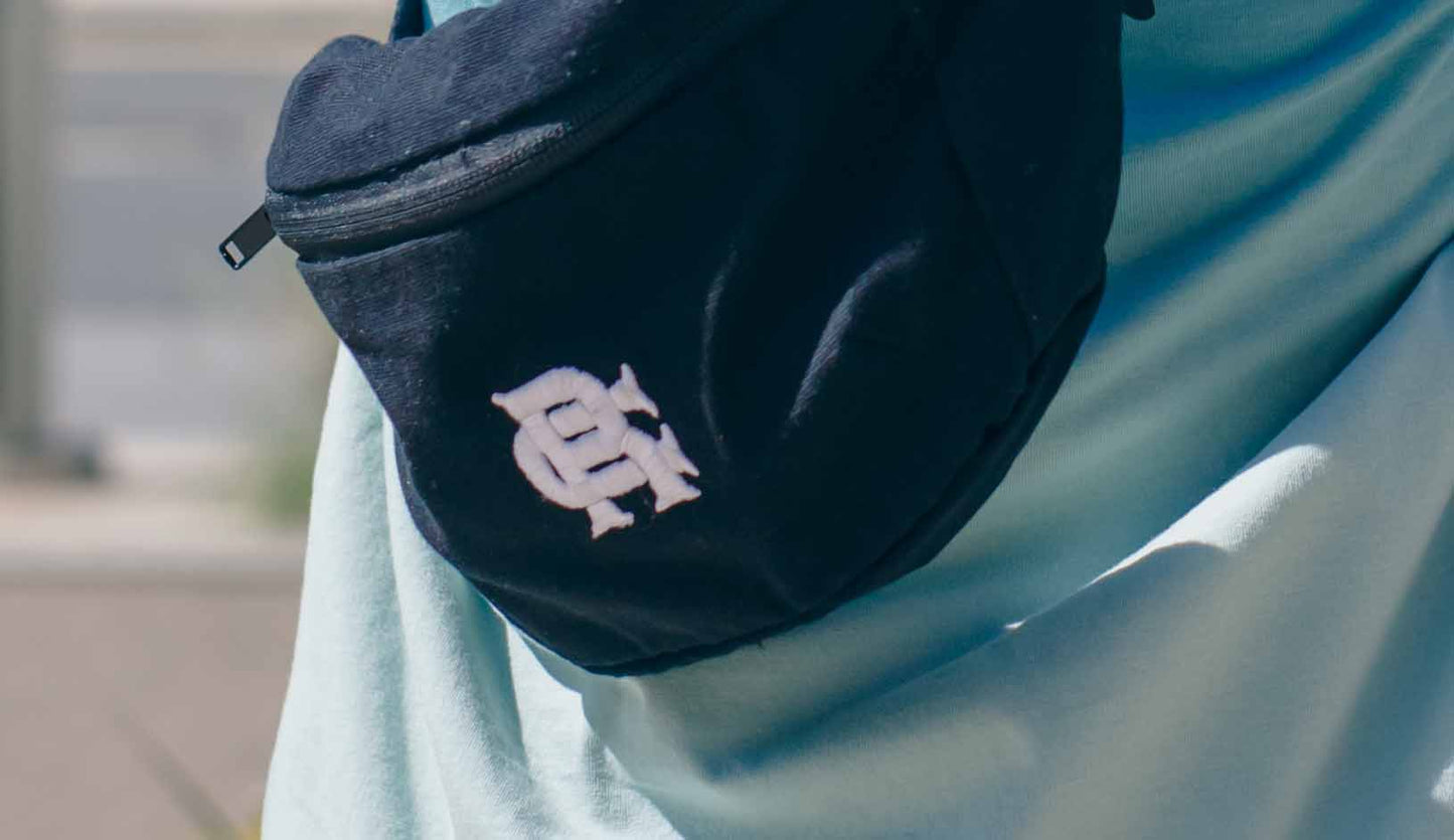 Root Cause Black Hip Bag