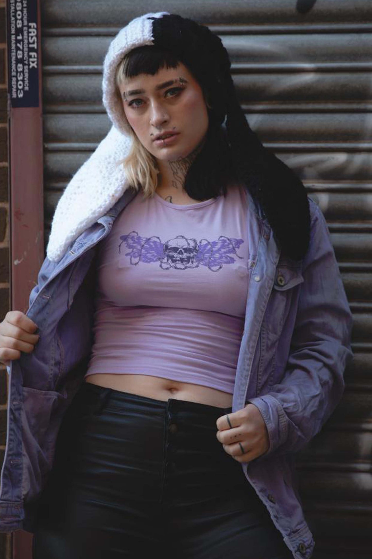 Bound Wings Lilac Vest Top
