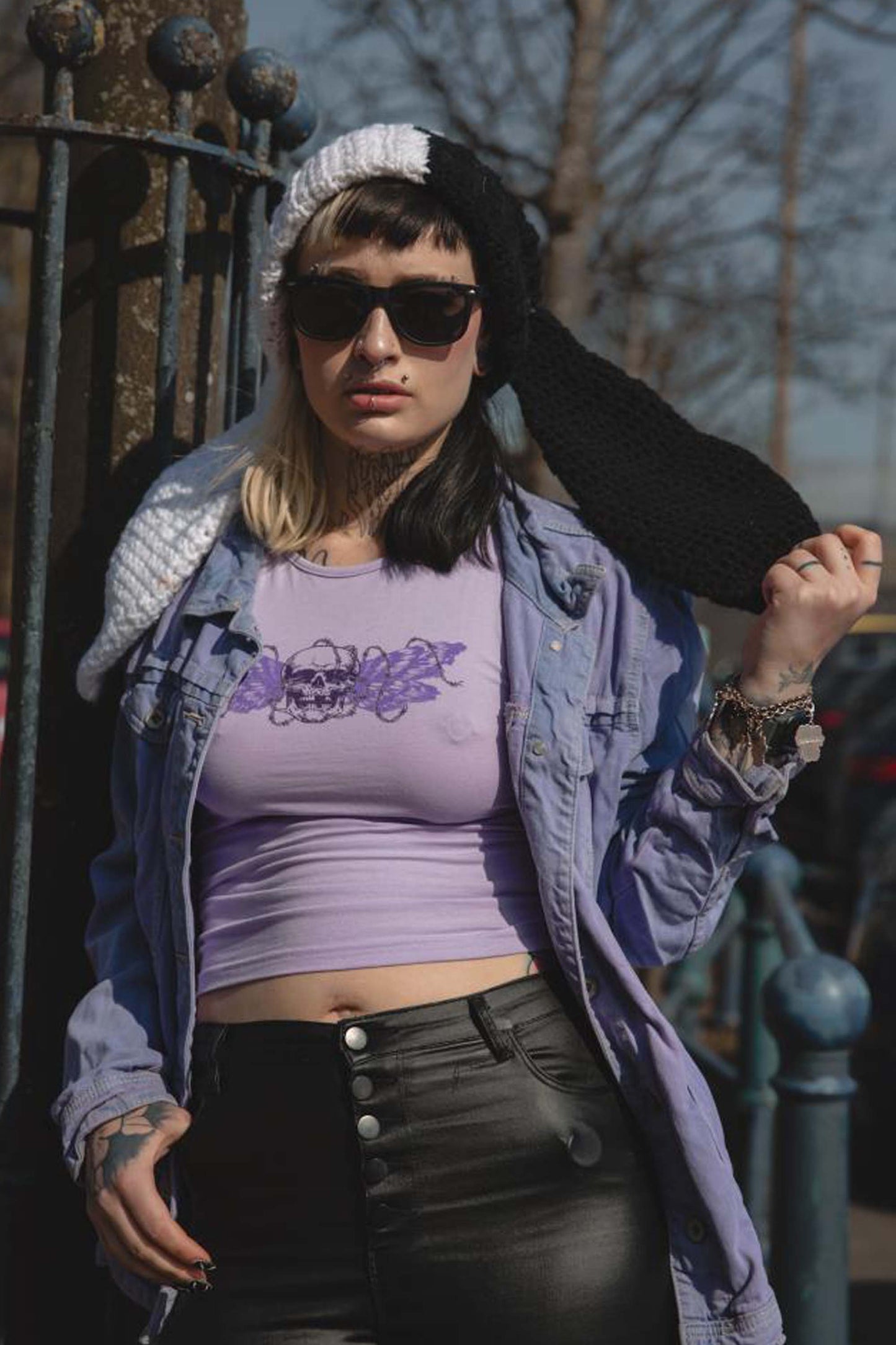 Bound Wings Lilac Vest Top