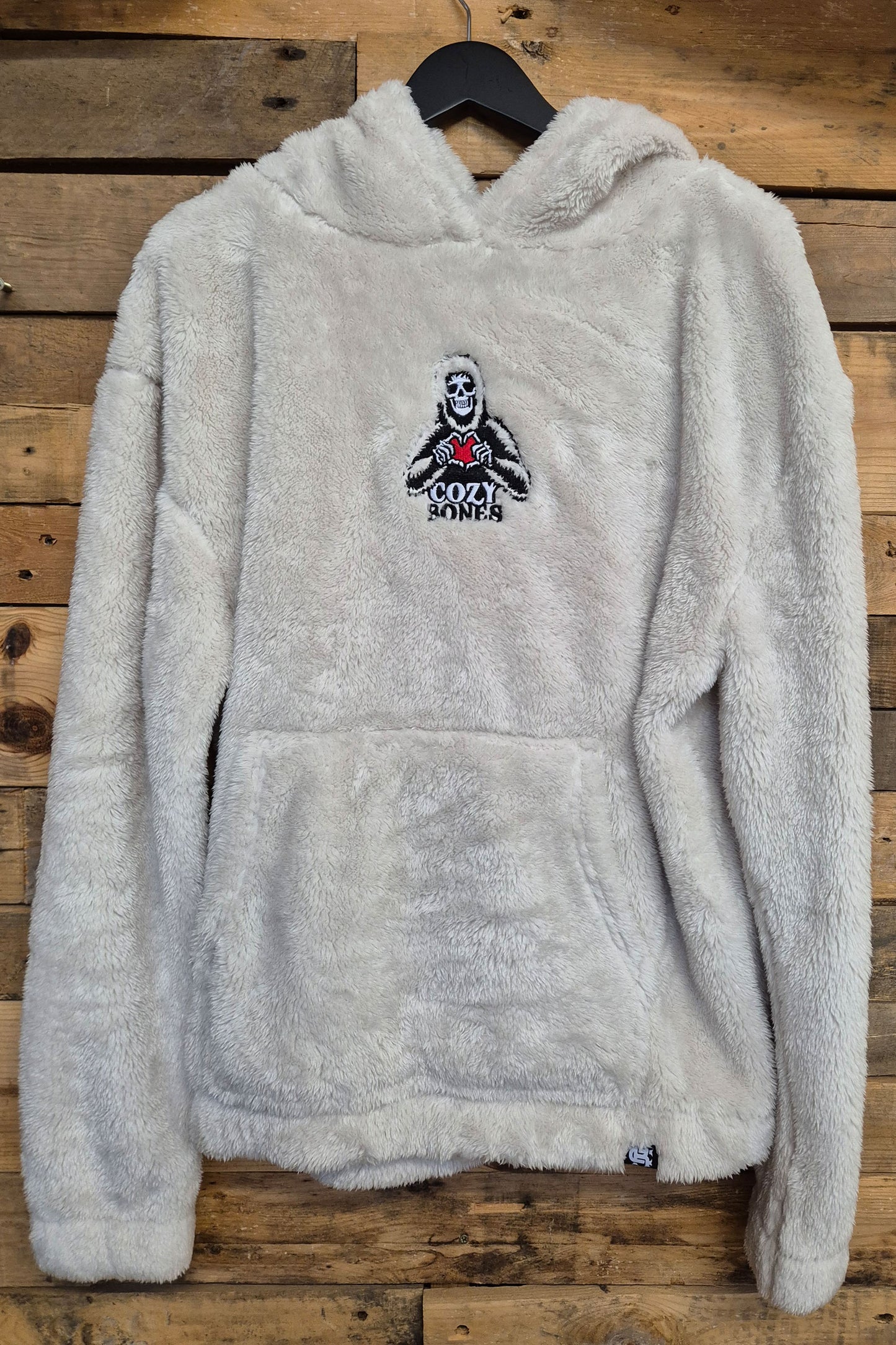 Cozy Bones Unisex Natural Fluffy Fleece Hoodie