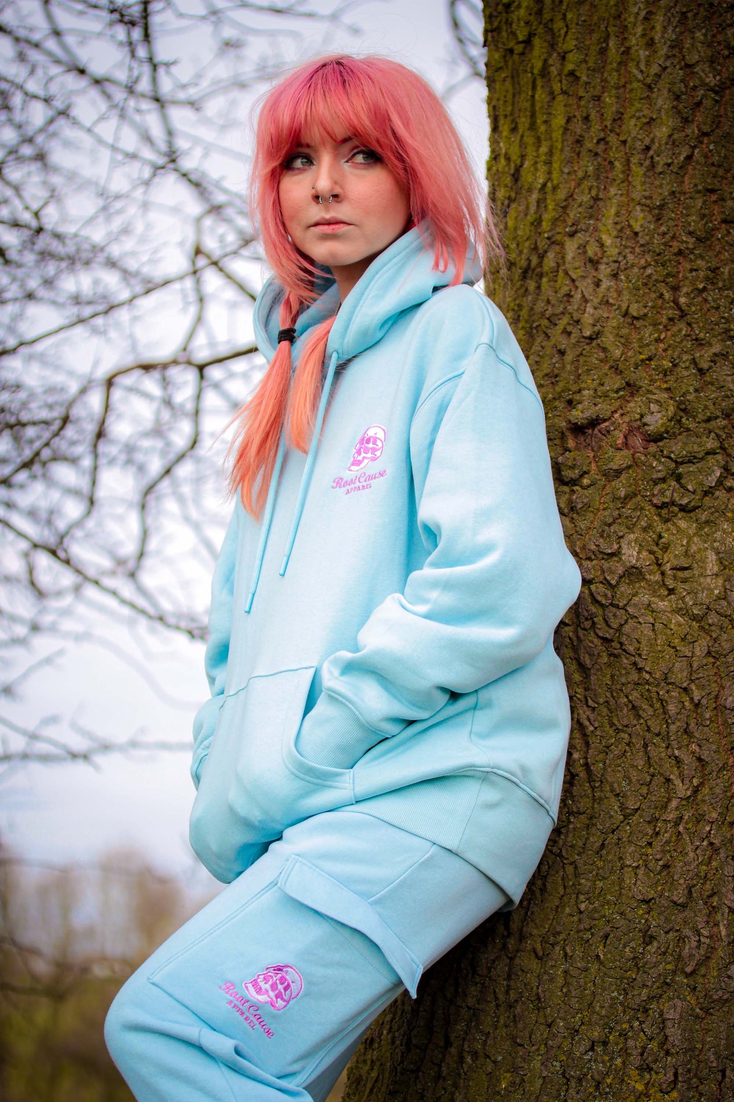 Double Skull Sky Tracksuit