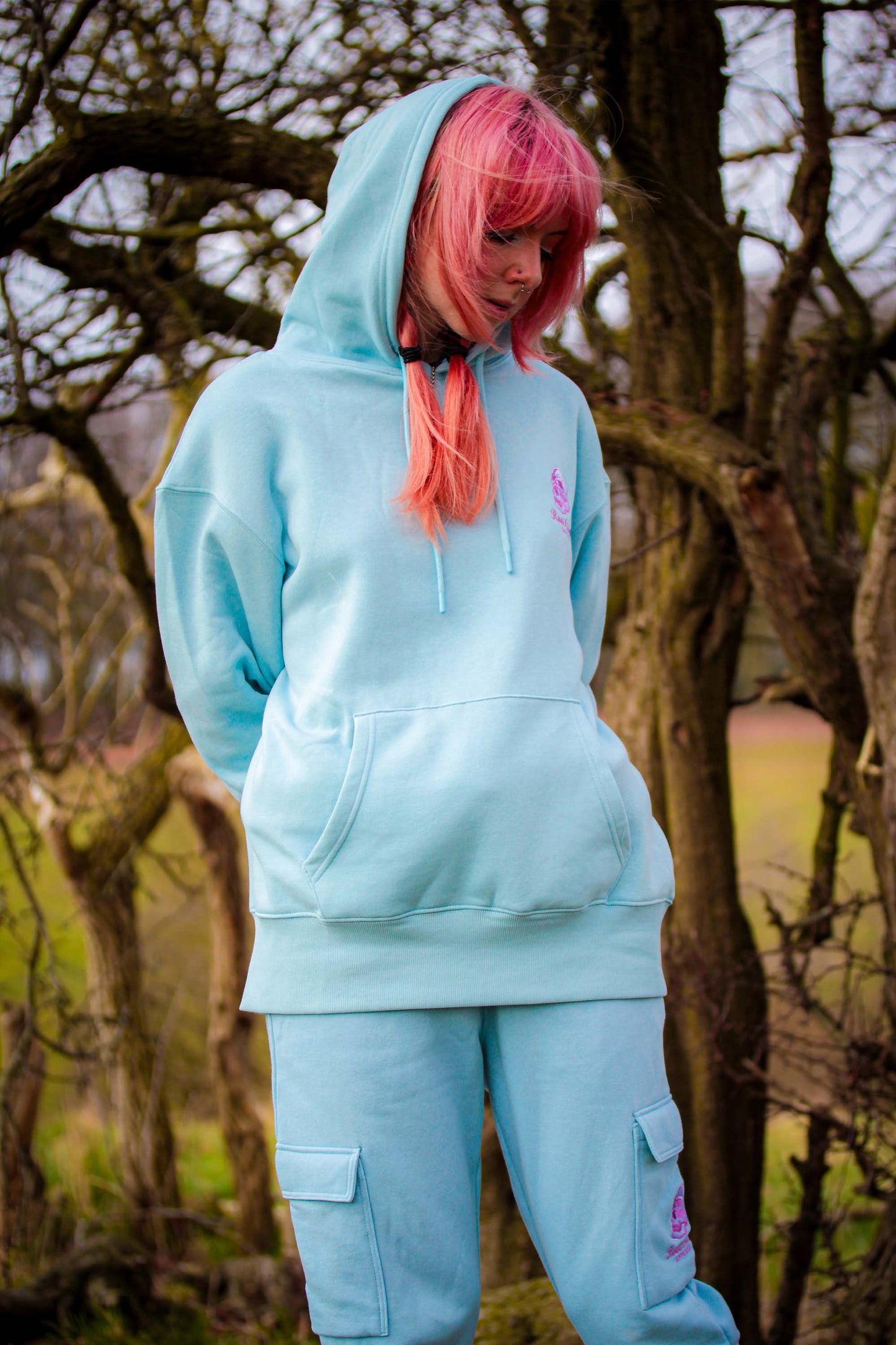 Double Skull Sky Tracksuit
