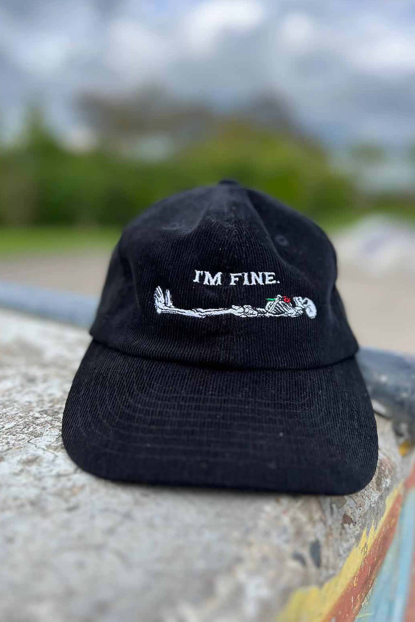 I'm Fine Cord Cap