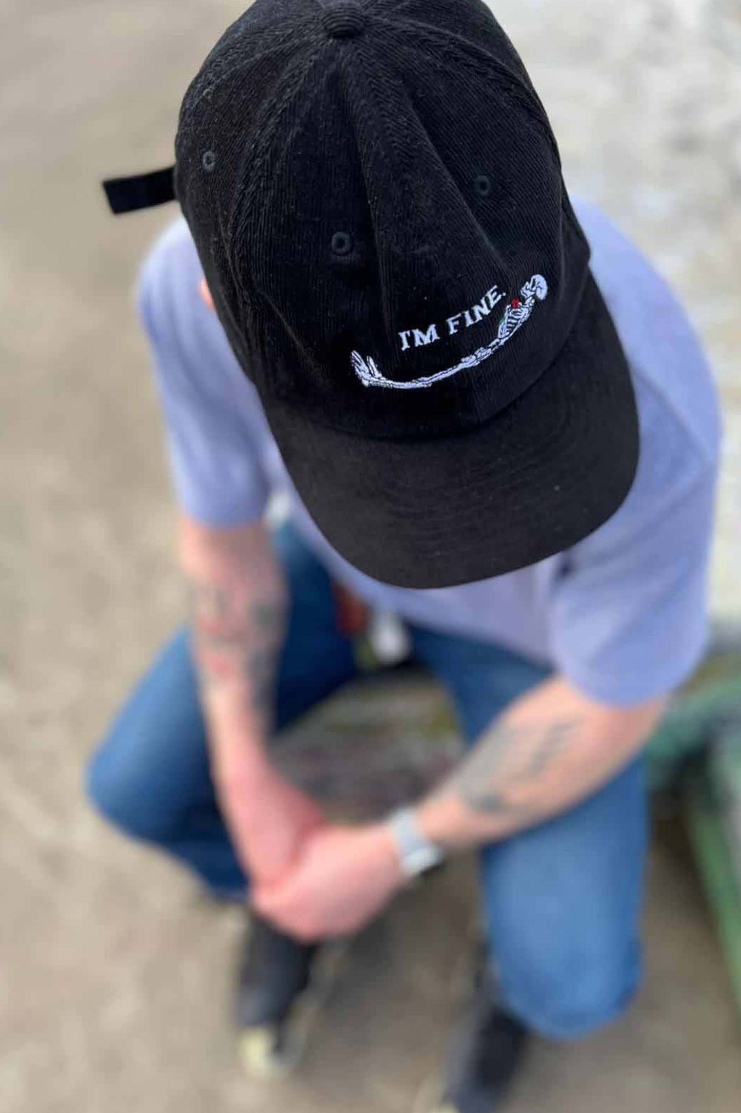 I'm Fine Cord Cap