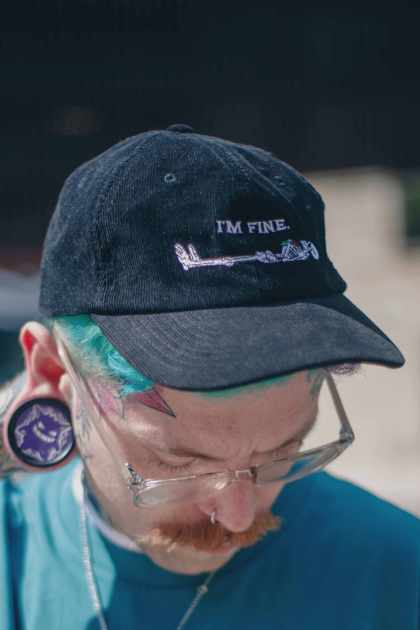 I'm Fine Cord Cap