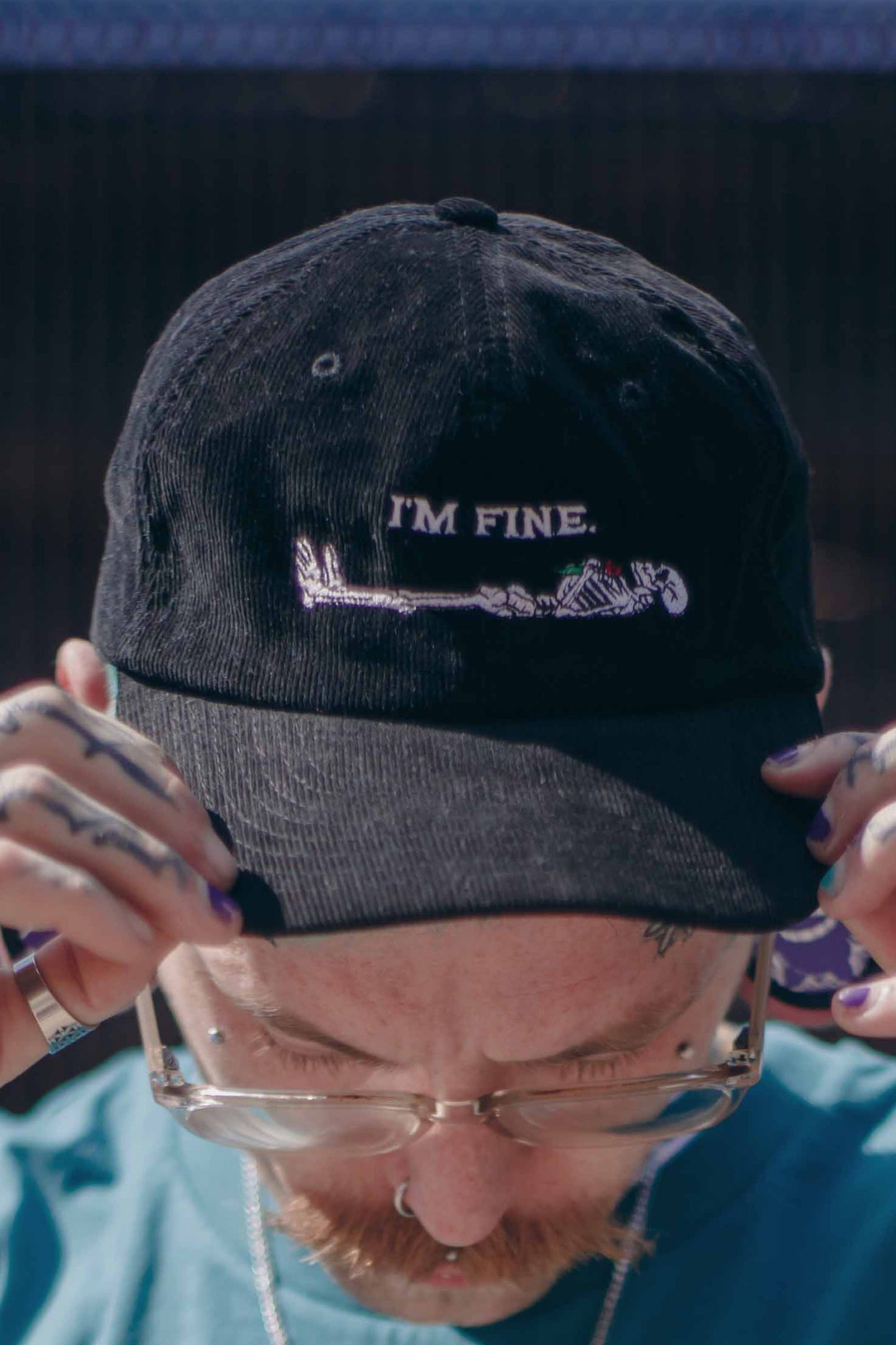 I'm Fine Cord Cap