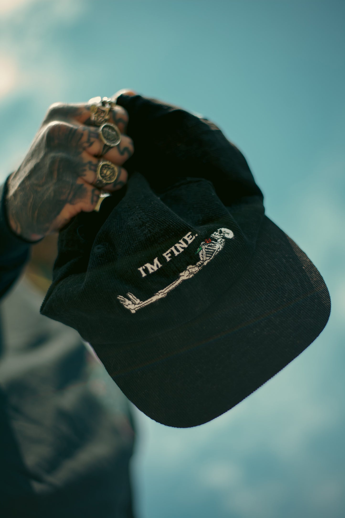 I'm Fine Cord Cap