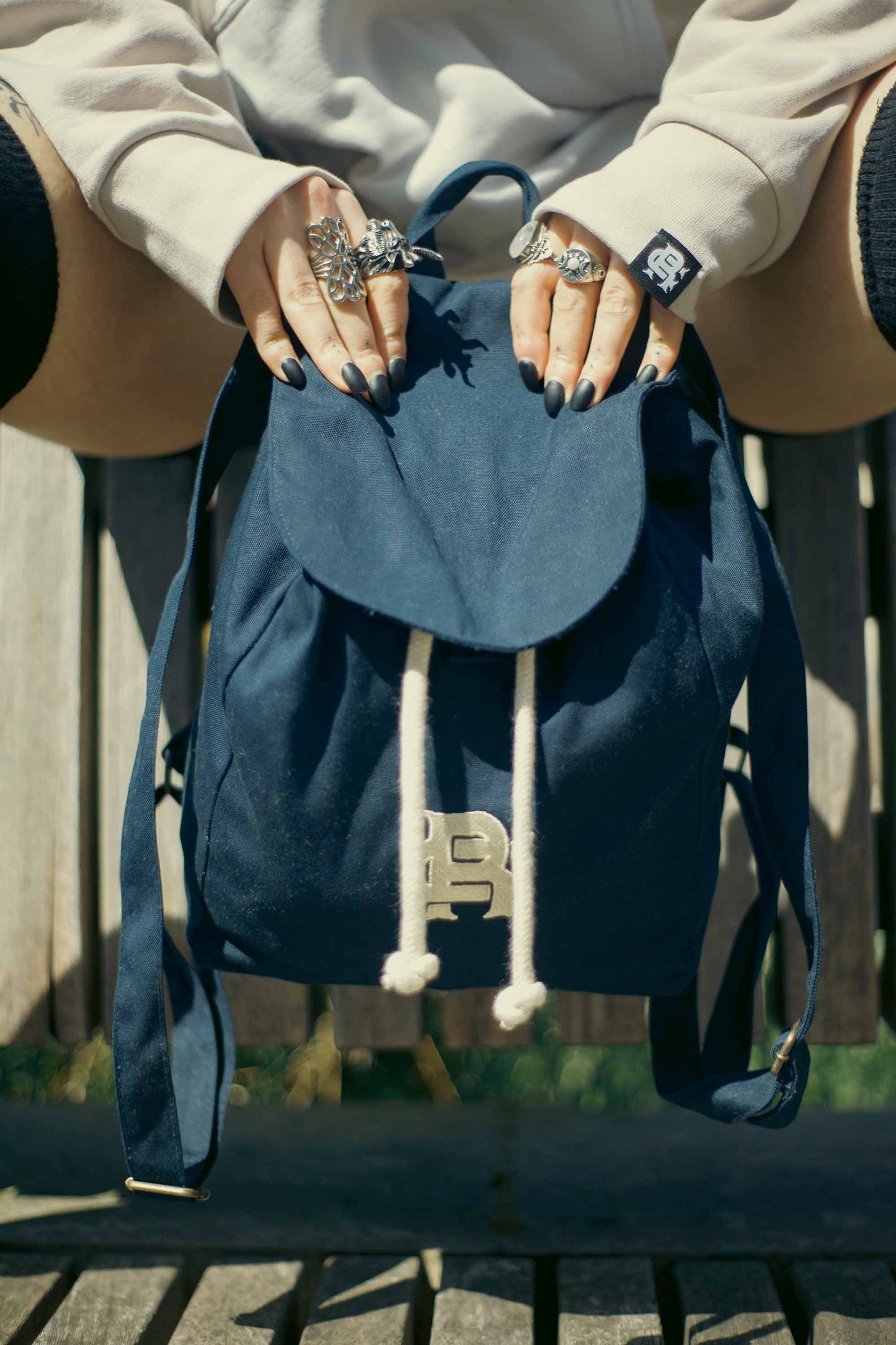 Root Cause Navy Mini Rucksack
