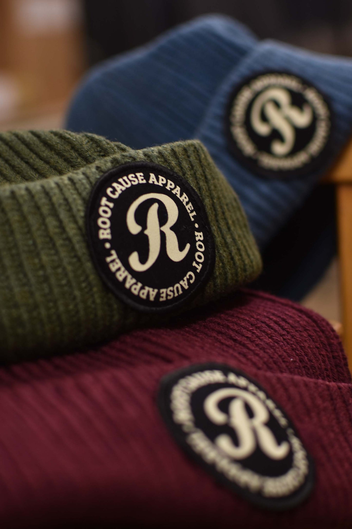 Root Cause Airforce Blue Patch Beanie