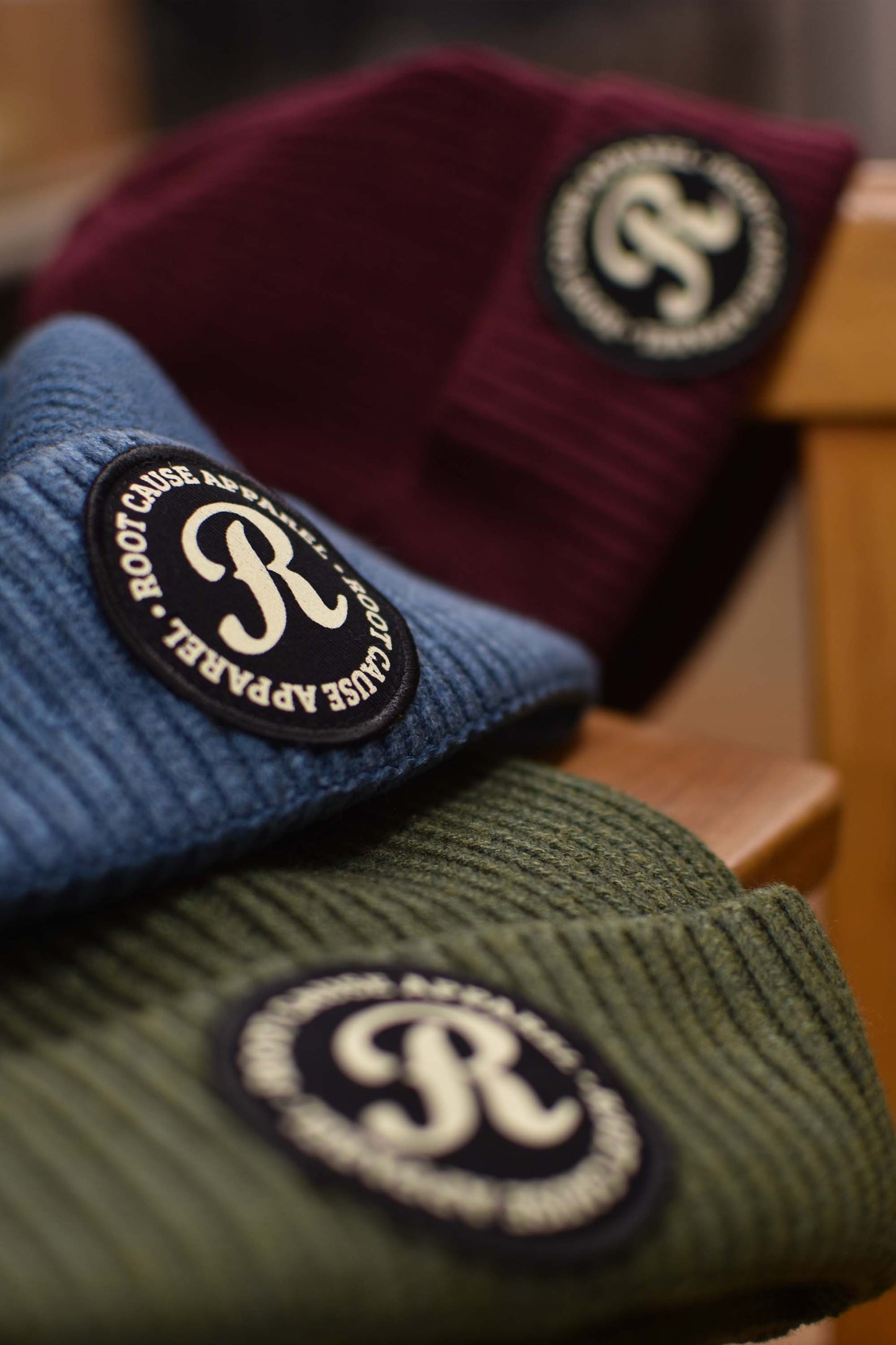 Root Cause Airforce Blue Patch Beanie