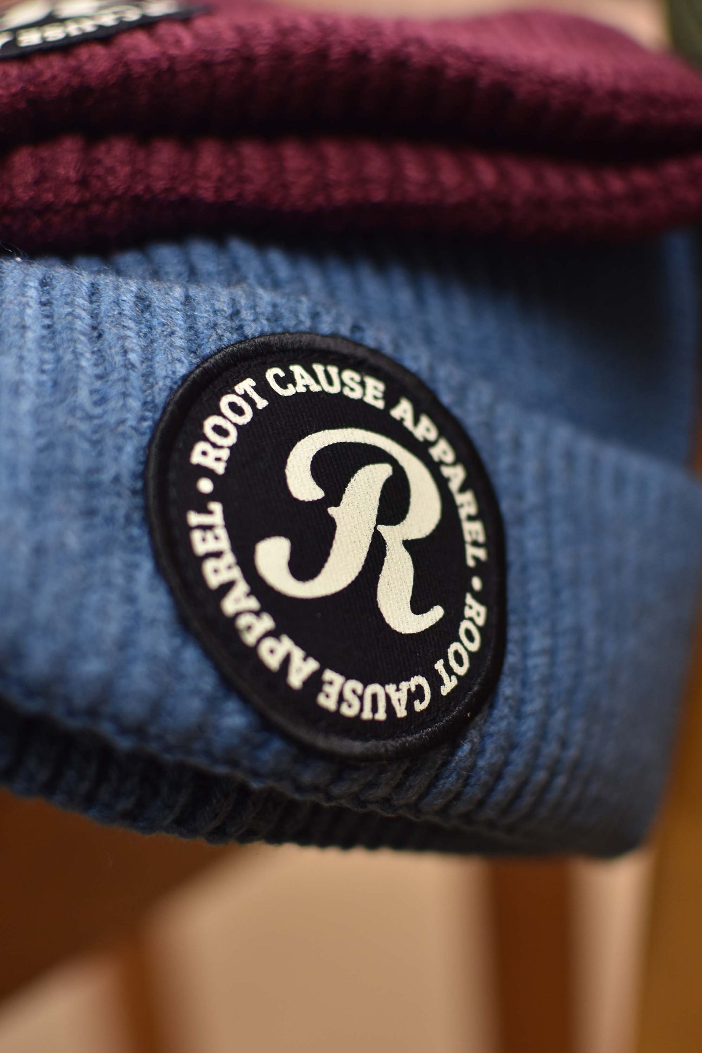 Root Cause Airforce Blue Patch Beanie