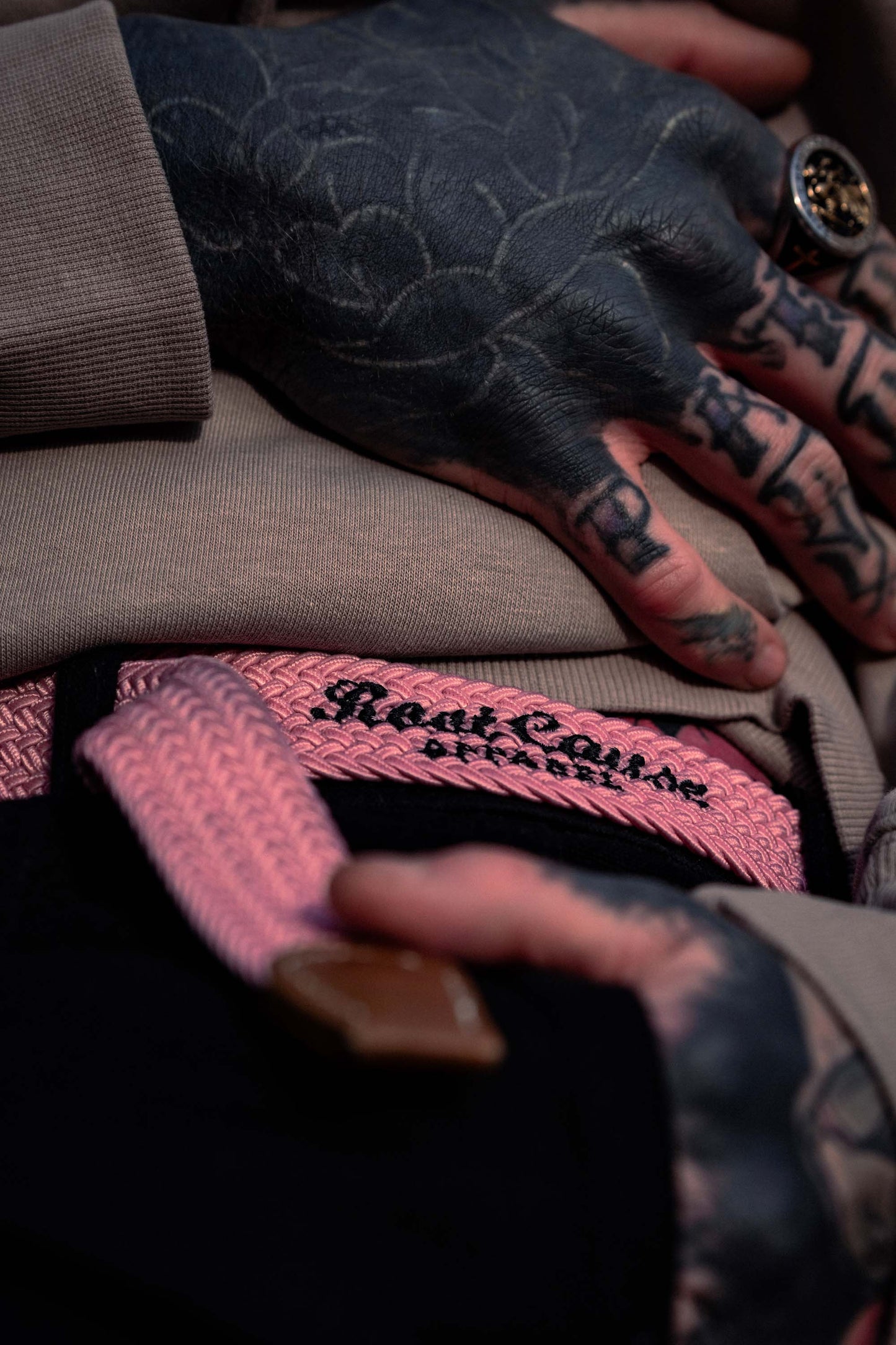 Root Cause Pink Braid Belt