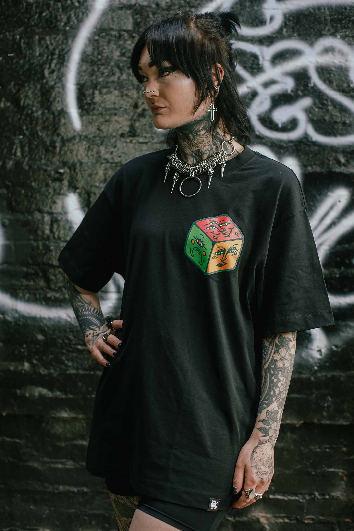Roll The Dice Unisex Black T-Shirt