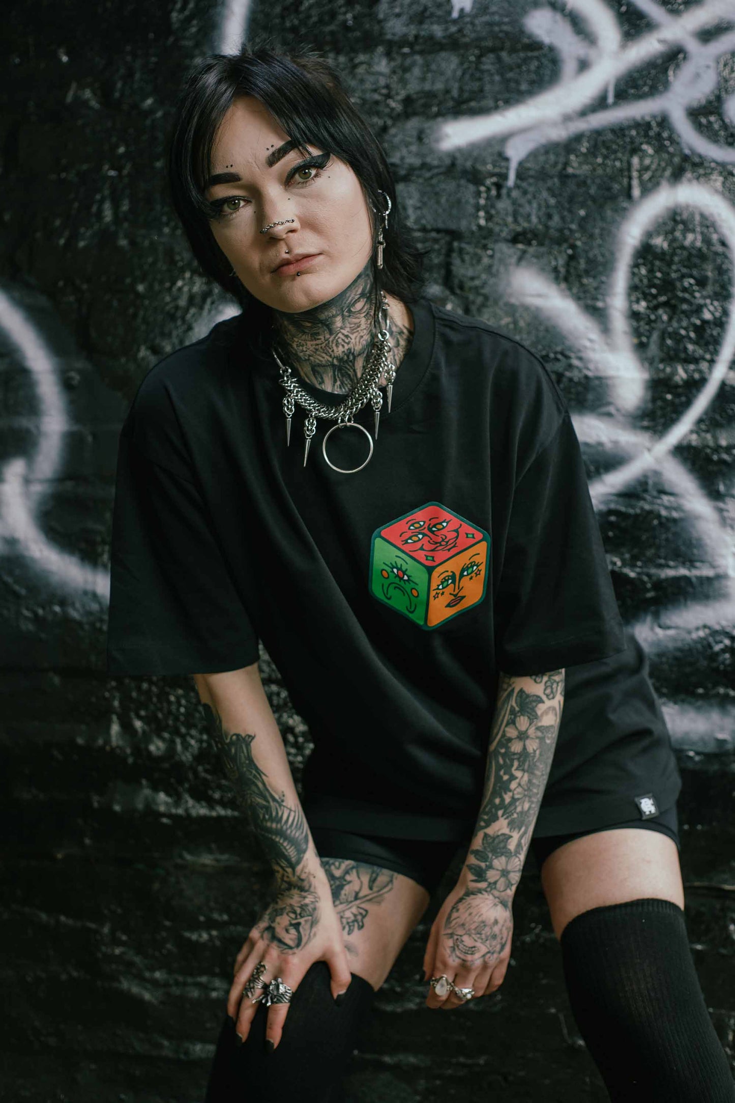 Roll The Dice Unisex Black T-Shirt