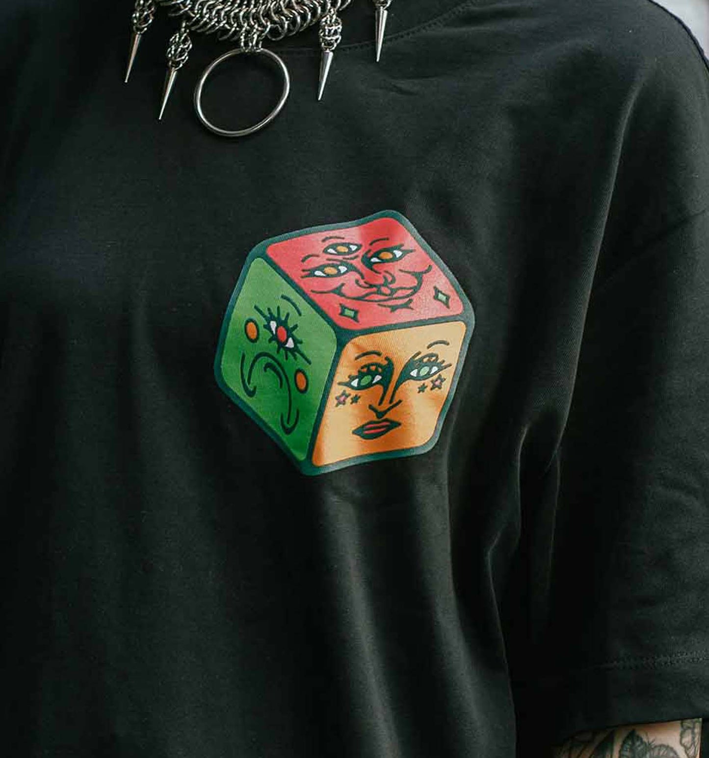 Roll The Dice Unisex Black T-Shirt