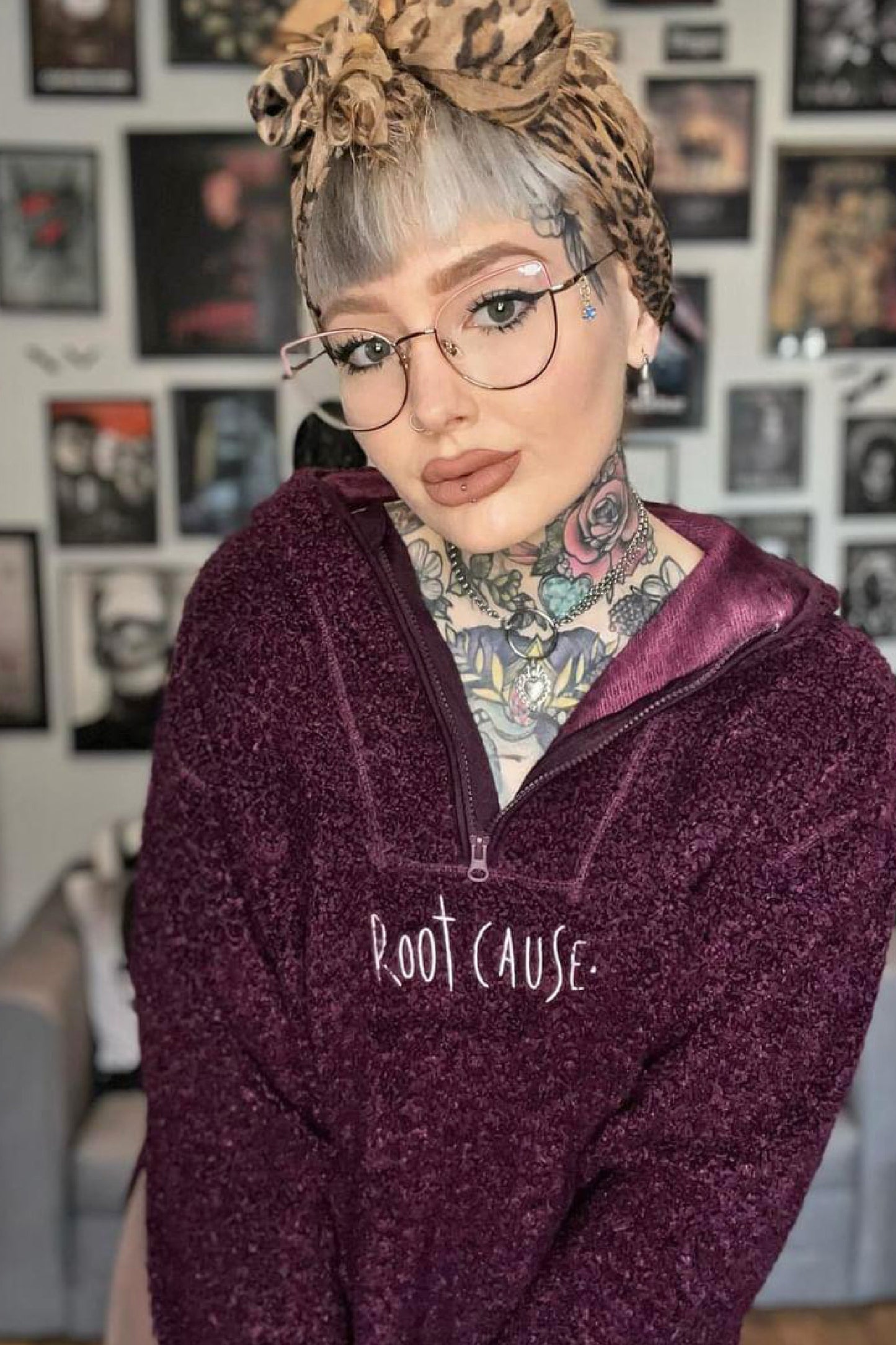 Root Cause Women's Sherpa Quarter Zip Hoodie