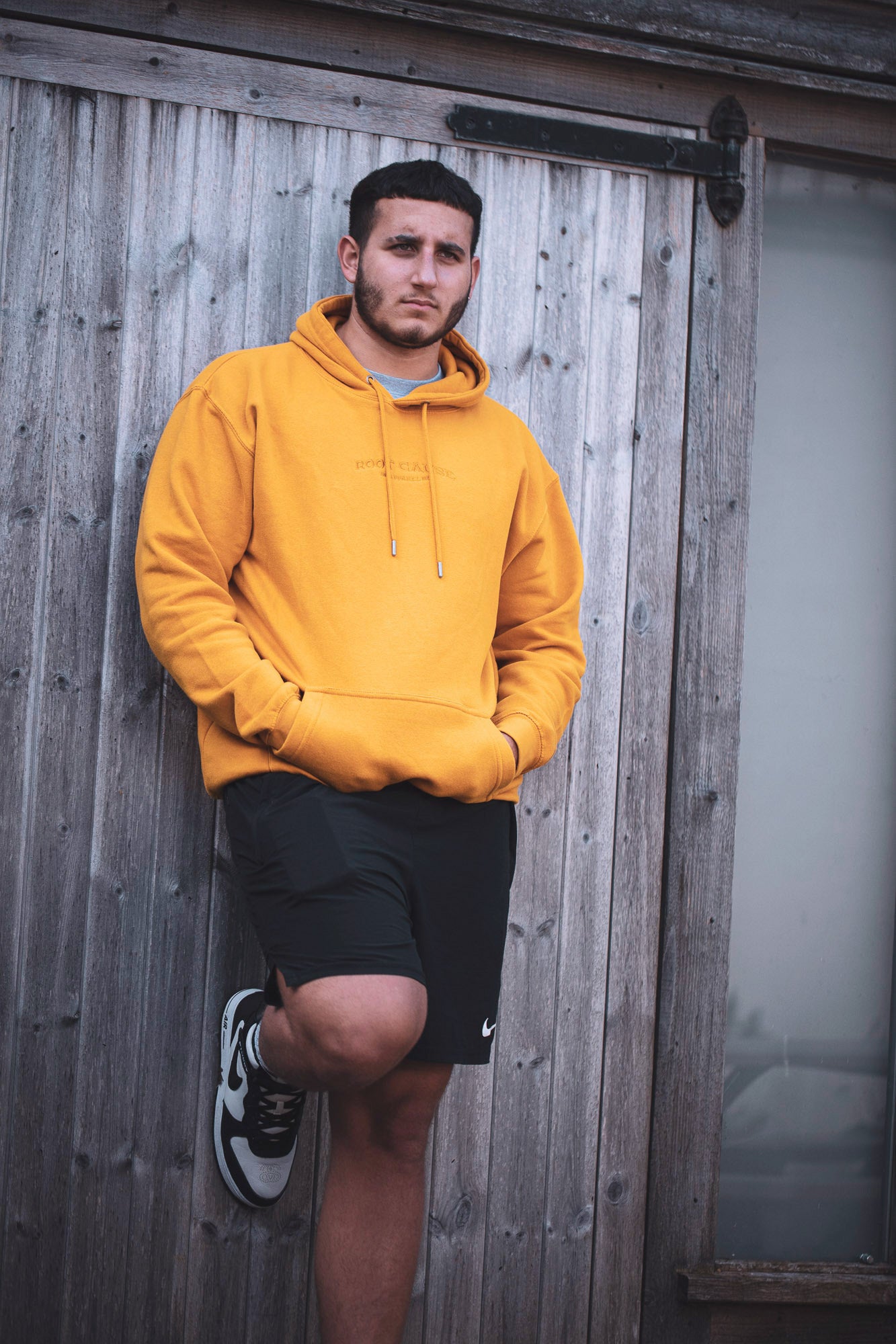 Root Cause Core Roots Mustard Organic and Recycled Unisex Hoodie