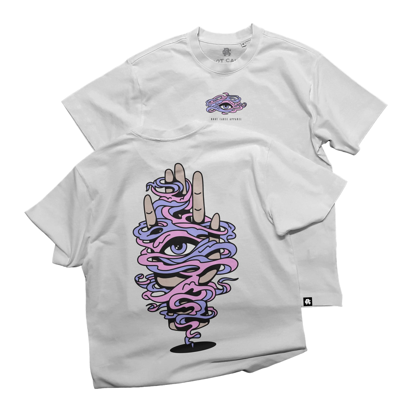 Root Cause Mystic Hand White Organic Unisex T-Shirt