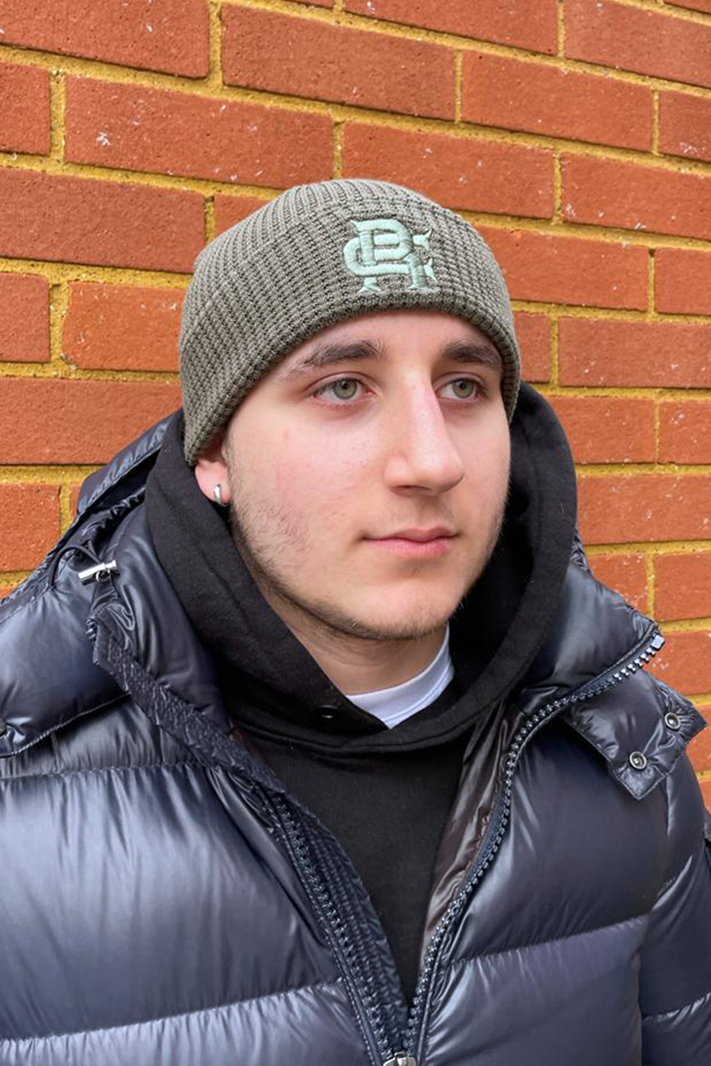 Root Cause Olive Green Waffle Beanie