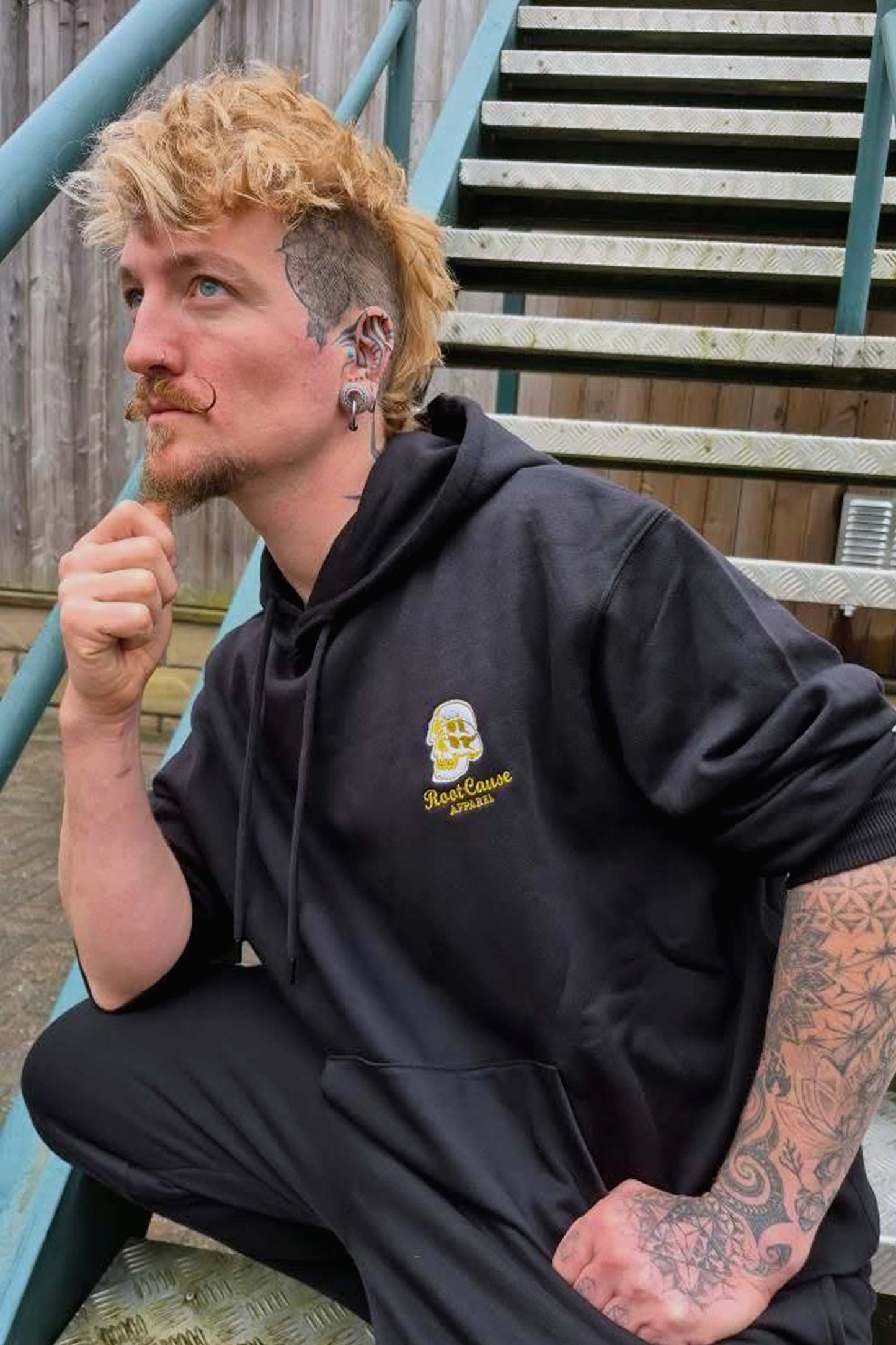 Double Skull Black Tracksuit