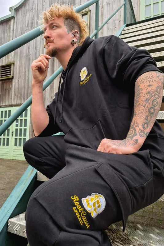 Double Skull Black Joggers