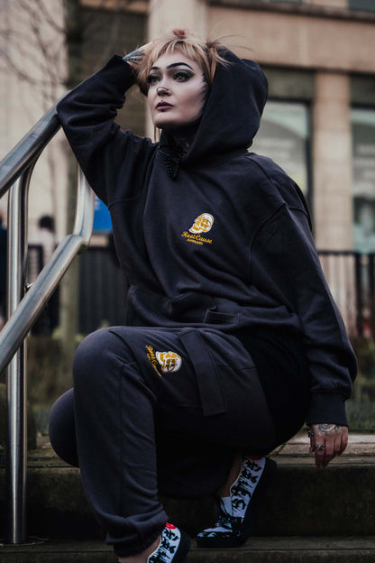Double Skull Charcoal Tracksuit