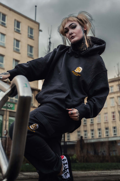 Double Skull Charcoal Tracksuit