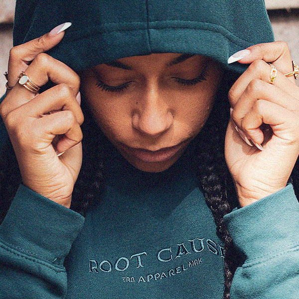 Root Cause Apparel - uniquely designed clothing made in the UK. Sustainably sourced hoodies, t-shirts, beanies, caps and bags. Made from high quality organic cotton.