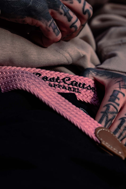 Root Cause Pink Braid Belt