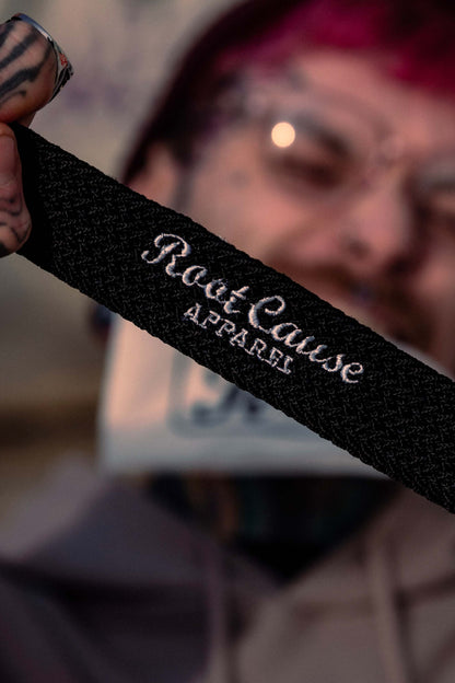 Root Cause Black Braid Belt