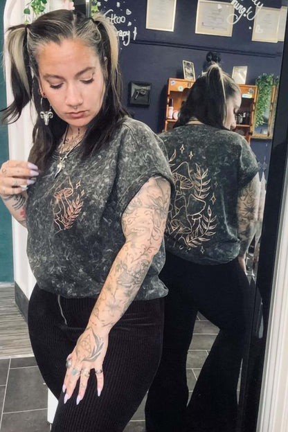 Shimmer Shroom Extended Shoulder T Shirt