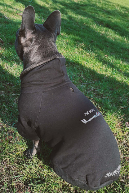 Root Paws - Black Im Fine Hoodie