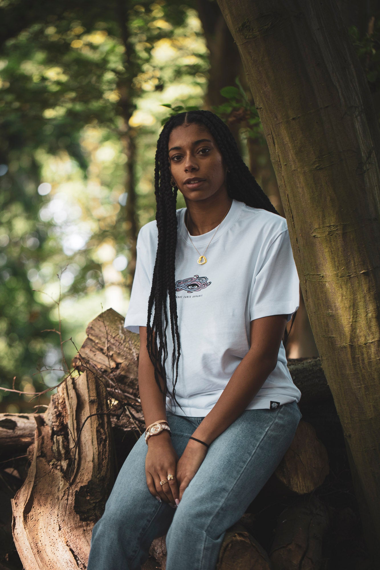 Root Cause Mystic Hand White Organic Unisex T-Shirt