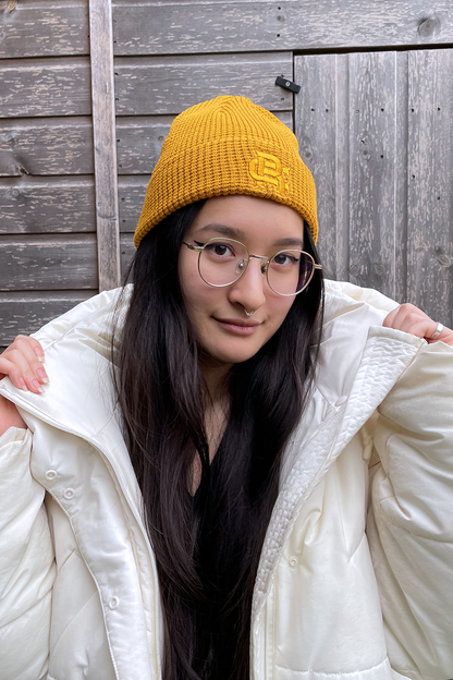 Root Cause Mustard Waffle Beanie