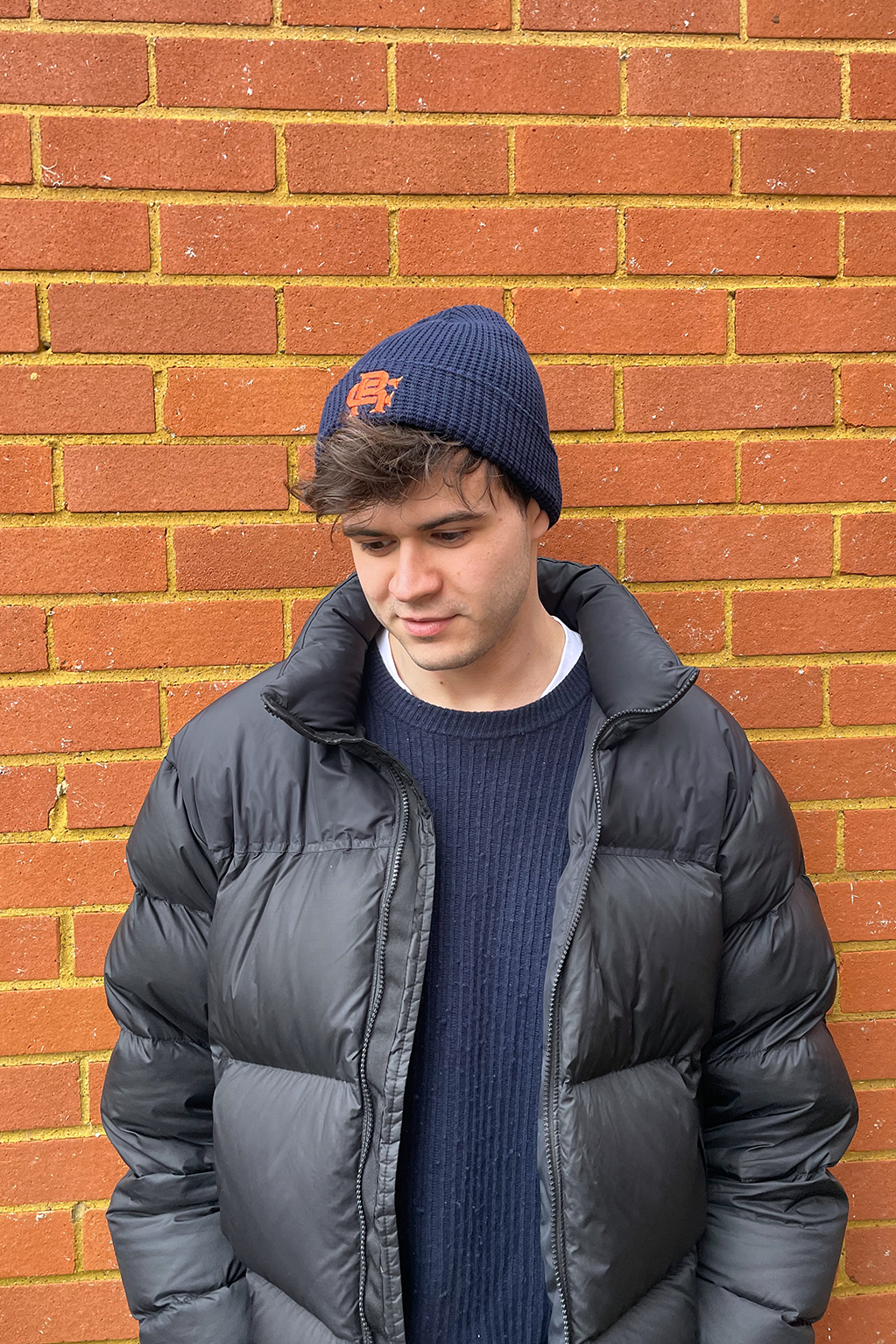 Root Cause Oxford Navy Waffle Beanie