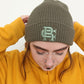 Root Cause Olive Green Waffle Beanie